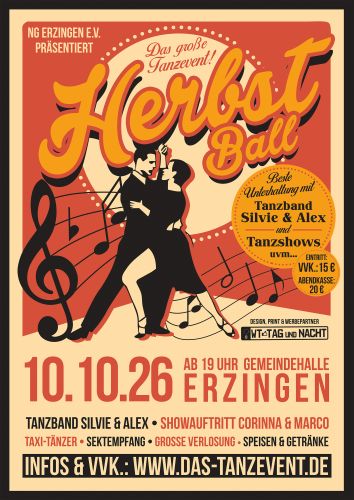 Tickets für Herbst Ball - Das Tanzevent! am 10.10.2026 - Karten kaufen